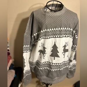 NEW winter snow christmas size 2x 2 x xxl womens shirt long sleeve tee t